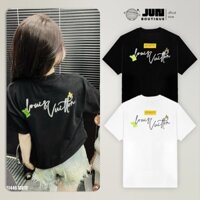 Áo thun Lờ Vê Thêu Hoa Vải Cotton 100% - Mềm Mịn Siêu Thoáng Mát JUN.BOUTIQUE