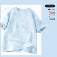 Áo Thun Loang, Áo Phông By TEEDARK Mã Trơn Dáng Rộng Cho Nam Nữ Chất Cotton Thoải Mái Phong Cách