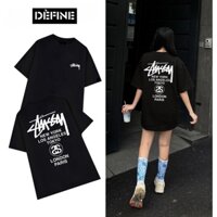 Áo Thun Local Brand Unisex STUSSY LONDON, Áo Phông Unisex 100% Cotton 2 chiều Basic Tee