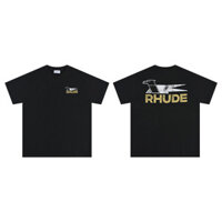 Áo thun Logo đại bàng bay thời trang mới tay ngắn Cotton đường phố