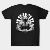 Áo thun Logo Không Cân Đối Chạy Đua Trắng Power Pussy TShirt - TEE95