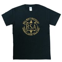 Áo thun Logo ngôi sao vàng Bsa có kết thúc đau khổ Thiết kế cổ điển cổ điển cổ điển