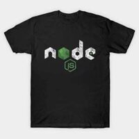 Áo thun Logo Visual Studio Vintage NodeJS JavaScript Programmer TShirt - TEE64