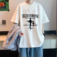 Áo thun lụa băng in hình ngôi sao bốn cánh phong cách Hồng Kông - Quần short nam mùa hè