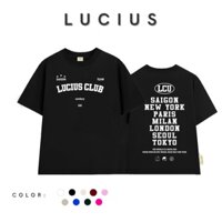 Áo Thun Lucius Local Brand Unisex Lucius Club LCU LC012 vải cotton co giãn 2 chiều cổ cao