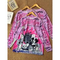 Áo thun lưới tím-A0165