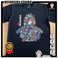 Áo thun Madara Uchiha (Naruto) , tay ngắn, cổ tròn phiên bản có màu