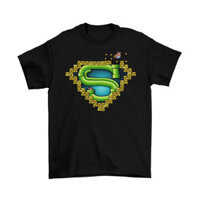 Áo thun Mario Unisex Người lớn Kích thước ngộ nghĩnh Smw Hero Nintendo Retro Marvel