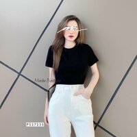 Áo thun Mẹ và Bé đơn giản dễ thương, Áo thun đen trơn cho bé