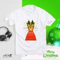 Áo thun Merry Christmas -W1T112022  - HoCha89 Vải Dày Mịn Co Giản 4c May Dây Cổ Móc Xích Cao Cấp ( Có Hình Thật)