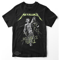 Áo Thun metallica / hnm uniqlo carrousell / Áo Sơ Mi Ban Nhạc Cao Cấp | Kaos metallica 5 Và JUSTICE FOR ALL / Premium Tshirt metallica / hnm uniqlo carrousell / Kais band