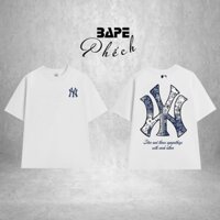 Áo thun MLB LOGO custom cao cấp -BAPE PHẾCH