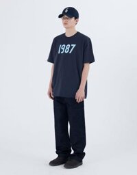 Áo thun Mmlg 1987 HF-T tay ngắn cổ tròn - cho nam, nữ, unisex - Navy - M