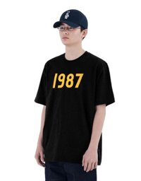 Áo thun Mmlg 1987 HF-T tay ngắn cổ tròn - cho nam, nữ, unisex - Đen - S