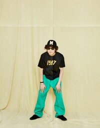 Áo thun Mmlg 1987 HF-T tay ngắn cổ tròn - cho nam, nữ, unisex - Đen - M