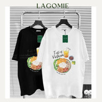 Áo Thun MÓN ĂN VIỆT NAM - BÚN ĐẬU MẮM TÔM Cotton 100% Cao Cấp Unisex Nam Nữ Local Brand Form Rộng Tay Lỡ LAGOMIE