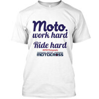 Áo thun Motox cổ chữ O mùa hè nam phong cách mới