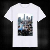 Áo thun mùa hè thời trang in hình nhóm nhạc BTS cực đẹp dành cho fan hâm mộ
