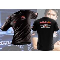 Áo thun Mugen Redbull / Baju Microfiber Jersi / Áo thun đua