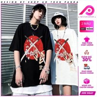 Áo thun nam Ancient Japanese Cherry Blossom Samurai Katana Sword T-Shirt PANDA MANGA JAP202111014