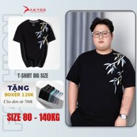 Áo thun nam big size Akyoo từ 80kg - 140kg - Chất liệu cotton thoáng mát, thấm hút mồ hôi tốt :AT LA