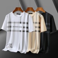 Áo Thun Nam Burberry1349 Cổ Tròn Hợp Thời Trang Nhẹ Sang Trọng Thoáng Khí Thoải Mái Áo Thun