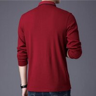 Áo thun nam cá sấu tay dài dây kéo SITAKI ATD06 - Đỏ - M