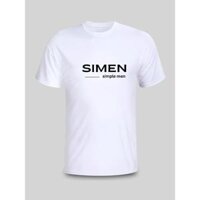 Áo Thun Nam Cao Cấp Siêu Nhẹ In Ngang SIMEN Trước Ngực [SIMEN]