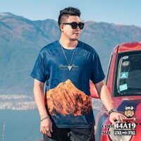🔅Áo thun Nam chất vải thun lạnh Bigsize 80kg-150kg Béo Bảnh Bao họa tiết trẻ trung, cá tính.