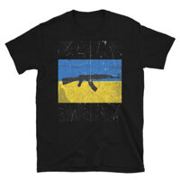 Áo thun nam cờ Ak47 Ukraine cotton