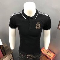 Áo thun nam cổ bo đen phong cách [ HOT ]