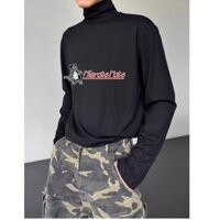 Áo thun nam cổ cao màu trơn Groove Phong cách Hàn Quốc mới Áo đa năng chất lượng cao cho mùa thu