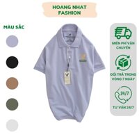 Áo thun nam có cổ màu trắng, Đen cao cấp HOANG NHAT chất vải cá sấu cực mịn BIGSIZE ( 50 - 95kg) - A103