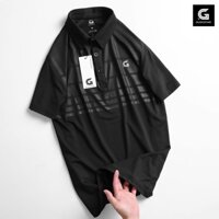 Áo Thun Nam Có Cổ SỌC NGANG GUGOSTAR G504, Thun Lạnh Thể Thao, Co Giãn 4 Chiều