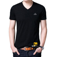 Áo Thun Nam Có Cổ Tim Tay Ngắn Thun Cotton 4 Chiều Form Body Thời Trang Hàn Quốc Cao Cấp AT10 - ShopN6 - M - Đen