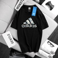 Áo Thun Nam Cổ Tròn Adidas chất Cotton 100% Mềm Mịn Thoáng Mát Phong Cách Thể Thao Năng Động 2 Màu Đen Trắng