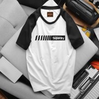 Áo thun nam cổ tròn, áo nam tay raplan phối màu trẻ trung vải cotton cực đẹp ATT008