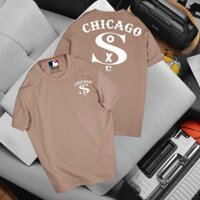 Áo thun nam cổ tròn Chicago áo thun cotton mịn mát nhiều màu AXK321