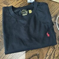 Áo thun nam cổ tròn cổ tròn in logo ngựa nhỏ 100% Cotton cao cấp