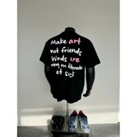 Áo Thun Nam Cổ Tròn Cotton MAKE ART Hai Mặt HOT TREND