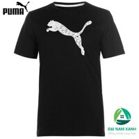 Áo thun nam cổ tròn Puma Big Cat (màu Black) - Hàng size châu Âu
