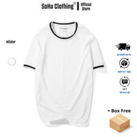Áo thun nam cổ tròn vải Cotton Pique, thoáng mát, co giãn, dày dặn - SOHA CLOTHING
