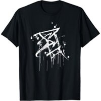 Áo Thun Nam cotton Trừu Tượng Graffiti - Sơn Xịt Trắng Graffiti Áo Thun Đồ Họa Vận Chuyển Nhanh Dạo Phố Quà Tặng