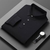 Áo thun nam dài tay có cổ VGF - Màu đen L