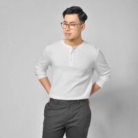 Áo thun nam dài tay henley