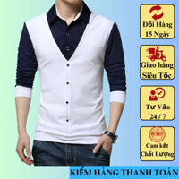 Áo thun nam dài tay kiểu dáng gile phù hợp tiết trời se lạnh H31