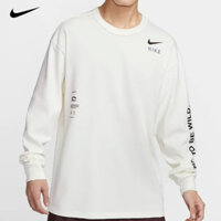 Áo thun nam dài tay Nike ESSENTIALS dáng rộng Cotton cổ tròn hàng đầu HF6173