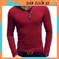 ÁO THUN NAM DÀI TAY TRƠN ÔM BODY HOT