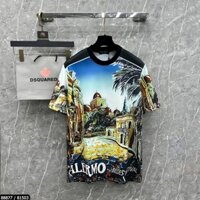 Áo Thun nam Dolce cao cấp họa tiết in hình 3D sắc nét chuẩn fom hot new