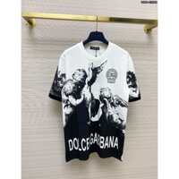 Áo Thun nam Dolce chất cotton họa tiết in hình thiên thần logo new